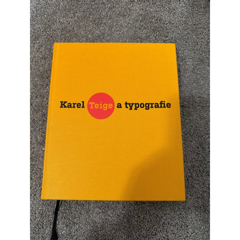 Karel Teige a typografie Asymetrická harmonie Book Czech Design Avant Garde